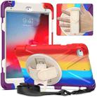 Shockproof Colorful Silicone + PC Protective Case with Holder & Shoulder Strap & Hand Strap For iPad Mini (2019)(Red) - 1