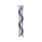 WIWU Woven Single Loop Hit Color Watch Band For Apple Watch Series 9&8&7 41mm / SE 3&SE 2&6&SE&5&4 40mm / 3&2&1 38mm, Size:M(Pink+Dark Blue+Lake Blue) - 1