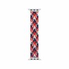 WIWU Woven Single Loop Hit Color Watch Band For Apple Watch Ultra 49mm&Watch Ultra 2 49mm / Series 9&8&7 45mm / SE 3&SE 2&6&SE&5&4 44mm / 3&2&1 42mm, Size:S(Pink+Red+Dark Blue) - 1