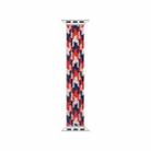 WIWU Woven Single Loop Hit Color Watch Band For Apple Watch Ultra 49mm&Watch Ultra 2 49mm / Series 9&8&7 45mm / SE 3&SE 2&6&SE&5&4 44mm / 3&2&1 42mm, Size:M(Pink+Red+Dark Blue) - 1