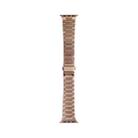 WIWU Three Beads Ultra-thin Stainless Steel Watch Band For Apple Watch Series 9&8&7 41mm / SE 3&SE 2&6&SE&5&4 40mm / 3&2&1 38mm, Color:Golden - 1