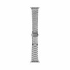 WIWU Three Beads Ultra-thin Stainless Steel Watch Band For Apple Watch Series 9&8&7 41mm / SE 3&SE 2&6&SE&5&4 40mm / 3&2&1 38mm, Color:Silver - 1