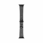 WIWU Three Beads Ultra-thin Stainless Steel Watch Band For Apple Watch Ultra 49mm&Watch Ultra 2 49mm / Series 9&8&7 45mm / SE 3&SE 2&6&SE&5&4 44mm / 3&2&1 42mm, Color:Dark Gray - 1