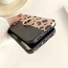 Leopard Texture with Ring Metal Rhinestone Bracket Mobile Phone Protective Case For iPhone 12 / 12 Pro(Pink) - 6
