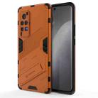 Punk Armor 2 in 1 PC + TPU Shockproof Case with Invisible Holder For vivo X60 Pro(Orange) - 1