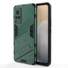 Punk Armor 2 in 1 PC + TPU Shockproof Case with Invisible Holder For vivo X60 5G(Green) - 1