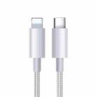 JOYROOM S-1024M5 2.4A PD USB-C / Type-C to 8 Pin Charging + Transmission Nylon Braided Data Cable, Cable Length: 1m - 1