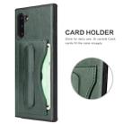 For Galaxy Note10 Fierre Shann Full Coverage Protective Leather Case with Holder & Card Slot(Green) - 6