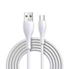JOYROOM S-2030M8 M8 Bowling Series 3A USB to USB-C / Type-C TPE Charging Transmission Data Cable, Cable Length:2m(White) - 1