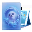 For iPad 10.2 2021 / 2020 / 2019 Coloured Drawing Pattern Horizontal Flip Leather Case with Holder & Card Slots & Photo Frame(Dog) - 1