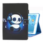 For iPad 10.2 2021 / 2020 / 2019 Coloured Drawing Pattern Horizontal Flip Leather Case with Holder & Card Slots & Photo Frame(Music Panda) - 1