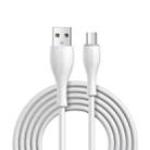 JOYROOM S-1030M8 M8 Bowling Series 2.4A USB to Micro USB TPE Charging Transmission Data Cable, Cable Length:1m(White) - 1