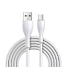 JOYROOM S-2030M8 M8 Bowling Series 2.4A USB to Micro USB TPE Charging Transmission Data Cable, Cable Length:2m(White) - 1