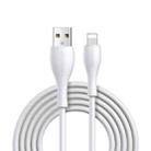 JOYROOM S-2030M8 M8 Bowling Series 2.4A USB to 8 Pin TPE Charging Transmission Data Cable, Cable Length:2m(White) - 1