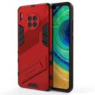 For Huawei Mate 30 Punk Armor 2 in 1 PC + TPU Shockproof Case with Invisible Holder(Red) - 1