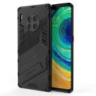 For Huawei Mate 30 Pro Punk Armor 2 in 1 PC + TPU Shockproof Case with Invisible Holder(Black) - 1