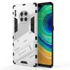 For Huawei Mate 30 Pro Punk Armor 2 in 1 PC + TPU Shockproof Case with Invisible Holder(Silver) - 1
