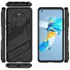 For Huawei Mate 40 Punk Armor 2 in 1 PC + TPU Shockproof Case with Invisible Holder(Black) - 2
