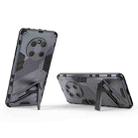 For Huawei Mate 40 Punk Armor 2 in 1 PC + TPU Shockproof Case with Invisible Holder(Grey) - 3