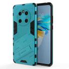 For Huawei Mate 40 Punk Armor 2 in 1 PC + TPU Shockproof Case with Invisible Holder(Blue) - 1