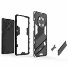 For Huawei Mate 40 Pro Punk Armor 2 in 1 PC + TPU Shockproof Case with Invisible Holder(Black) - 5