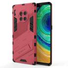 For Huawei Mate 40 Pro Punk Armor 2 in 1 PC + TPU Shockproof Case with Invisible Holder(Rose Red) - 1
