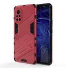 For Huawei Nova 8 Punk Armor 2 in 1 PC + TPU Shockproof Case with Invisible Holder(Rose Red) - 1