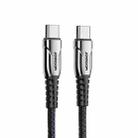 JOYROOM S-1230K1 60W Type-C / USB-C to Type-C / USB-C Braid Fast Charging Cable, Length:1.2m(Black) - 1