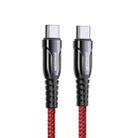 JOYROOM S-1230K1 60W Type-C / USB-C to Type-C / USB-C Braid Fast Charging Cable, Length:1.2m(Red) - 1