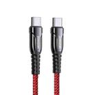 JOYROOM S-1830K1 60W Type-C / USB-C to Type-C / USB-C Braid Fast Charging Cable, Length:1.8m(Red) - 1