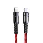 JOYROOM S-1224K1 20W Type-C / USB-C to 8 Pin Braid Fast Charging Cable, Length: 1.2m(Red) - 1