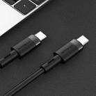 JOYROOM S-1230N9 3A Type-C / USB-C to Type-C / USB-C Liquid Silicone Fast Charging Data Cable, Length:1.2m(Black) - 1