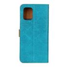 For Xiaomi Redmi K40 / K40 Pro / Mi 11i / Poco F3 European Floral Embossed Copper Buckle Horizontal Flip PU Leather Case with Holder & Card Slots & Wallet & Photo Frame(Blue) - 3