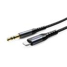 JOYROOM SY-A02 8 Pin to 3.5mm Port High-fidelity Audio Cable, Length:1m(Black) - 1