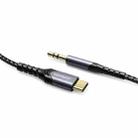 JOYROOM SY-A03 Type-C / USB-C to 3.5mm Port High-fidelity Audio Cable, Length:1m(Black) - 1