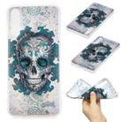 For Huawei Nova 5 Cartoon Pattern Gold Foil Style Dropping Glue TPU Soft Protective Case(Skull) - 1