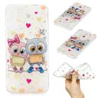 For Huawei Nova 5 Cartoon Pattern Gold Foil Style Dropping Glue TPU Soft Protective Case(Owl) - 1