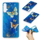 For Huawei Nova 5 Cartoon Pattern Gold Foil Style Dropping Glue TPU Soft Protective Case(Butterfly) - 1