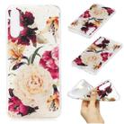 For Huawei Nova 5 Cartoon Pattern Gold Foil Style Dropping Glue TPU Soft Protective Case(Flower) - 1