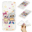 For Huawei Nova 5 Pro Cartoon Pattern Gold Foil Style Dropping Glue TPU Soft Protective Case(Owl) - 1