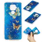 For Huawei Nova 5 Pro Cartoon Pattern Gold Foil Style Dropping Glue TPU Soft Protective Case(Butterfly) - 1
