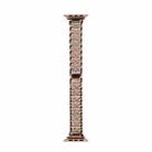 WIWU Three Diamond-Studded Steel Watch Band For Apple Watch Series 9&8&7 41mm / SE 3&SE 2&6&SE&5&4 40mm / 3&2&1 38mm(Rose Gold) - 1