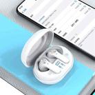 HAMTOD D01 Bluetooth 5.0 TWS ANC Active Noise Cancelling Wireless Bluetooth Earphone with Charging Box & Fingerprint Touch & LED Display(White) - 12