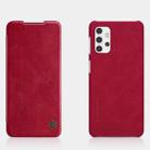 For Samsung Galaxy A32 5G NILLKIN QIN Series Crazy Horse Texture Horizontal Flip Leather Case with Card Slot(Red) - 1