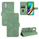 For Motorola Moto G Stylus (2021) Solid Color Skin Feel Magnetic Buckle Horizontal Flip Calf Texture PU Leather Case with Holder & Card Slots & Wallet(Green) - 1