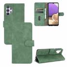 For Samsung Galaxy A32 5G Solid Color Skin Feel Magnetic Buckle Horizontal Flip Calf Texture PU Leather Case with Holder & Card Slots & Wallet(Green) - 1