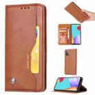For Samsung Galaxy A72 5G / 4G Knead Skin Texture Horizontal Flip Leather Case with Photo Frame & Holder & Card Slots & Wallet(Brown) - 1