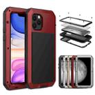 For iPhone 11 Metal Armor Triple Proofing  Protective Case(Red) - 1