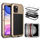 For iPhone 11 Metal Armor Triple Proofing  Protective Case(Gold) - 1