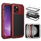 For iPhone 11 Pro Max Metal Armor Triple Proofing  Protective Case(Red) - 1